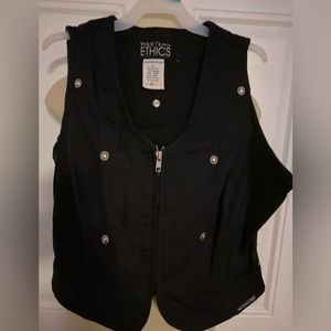 Western Ethics Black studded vest